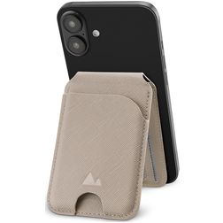 My Style Magnet Card - Porte Cartes en - 5 Cartes - Compatible MagSafe - Warm Grey