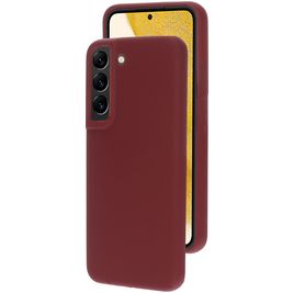 Mobiparts Coque Samsung Galaxy S22 Coque arrière en Silicone - Plum Red Mobiparts Coque Samsung Galaxy S22 Coque arrière en Silicone - Plum Red