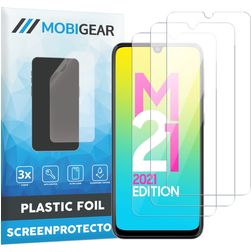 Mobigear Samsung Galaxy M21 Protection d'écran Film - Compatible coque (Lot de 3)