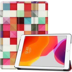 Mobigear Tri-Fold Coque iPad 9 (2021) Etui - Mosaïque