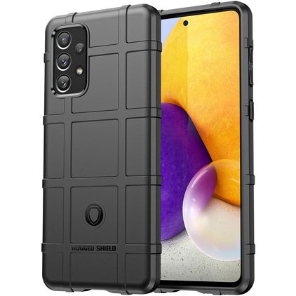 Mobigear Rugged Shield Samsung Galaxy A73 TPU souple Coque arrière Antichoc - Noir