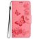 Mobigear Butterfly Housse Samsung Galaxy A35 Etui Porte-Monnaie - Rose