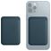 Mobigear Wallet - Porte Cartes en - 3 Cartes - Compatible MagSafe - Bleu
