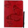 Mobigear Butterfly Coque iPad Air 3 (2019) Etui + Porte-crayon - Rouge