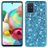 Mobigear Glitter Coque Samsung Galaxy A73 Coque arrière Rigide - Bleu