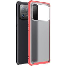 Mobigear Shockproof Coque Xiaomi Mi 11 Ultra Coque arrière Rigide Anti-Chocs - Rouge