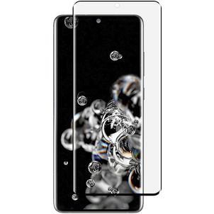 Mobigear Curved Samsung Galaxy S20 Ultra Verre trempé Protection d'écran - Compatible Coque - Noir