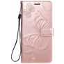 Mobigear Butterfly Housse Samsung Galaxy A31 Etui Porte-Monnaie - Rose doré