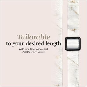 MIO Lanyard - Cordon de téléphone universel ajustable - White Marble