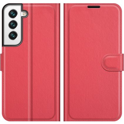 Mobigear Classic Housse Samsung Galaxy S22 Etui Porte-Monnaie - Rouge