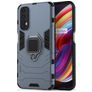 Mobigear Armor Ring Coque Realme 7 Coque arrière Rigide Anti-Chocs avec Anneau-Support - Bleu