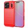 Mobigear Brushed Slim iPhone 18 Pro TPU souple Coque arrière - Rouge
