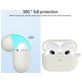 Mobigear Classic Coque Apple AirPods 3 Coque en Silicone Souple - Blanc