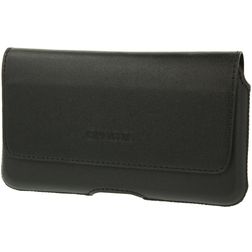 Valenta Durban Etui de ceinture en Cuir Véritable (max 16,7 cm x 8 cm) - Pochette de ceinture - Holster - Noir