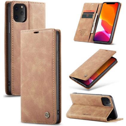 Caseme 013 Housse iPhone 11 Pro Etui Porte-Monnaie - Marron