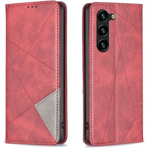 Mobigear Rhombus Slim Housse Samsung Galaxy S25 Plus Etui - Rouge