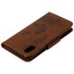 Mobigear Butterfly Housse iPhone XS Etui Porte-Monnaie - Marron