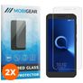 Mobigear Alcatel 1 Verre trempé Protection d'écran - Compatible Coque (Lot de 2)