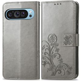 Mobigear Clover Housse Google Pixel 10 Pro Etui Porte-Monnaie - Gris