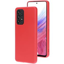 Mobiparts Samsung Galaxy A53 Silicone Coque arrière - Scarlet Red