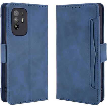 Mobigear Slide Wallet Housse OPPO A94 5G Etui Porte-Monnaie - Bleu