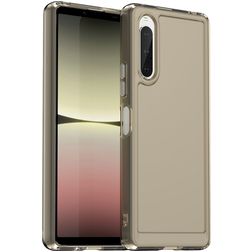 Mobigear Crystal Coque Sony Xperia 10 V Coque arrière en TPU Souple - Gris