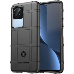Mobigear Rugged Shield Coque POCO F4 Coque arrière en TPU Souple Anti-Chocs - Noir