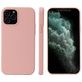 Mobigear Rubber Touch Coque iPhone 12 Coque arrière en Silicone - Dark Blue