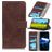 Mobigear Croco Housse Sony Xperia 1 IV Etui Porte-Monnaie - Marron