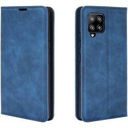 Mobigear Retro Slim Housse Samsung Galaxy A42 Etui Porte-Monnaie - Bleu