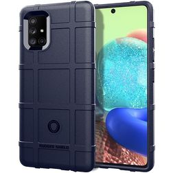 Mobigear Rugged Shield Coque Samsung Galaxy M51 Coque arrière en TPU Souple Anti-Chocs - Bleu