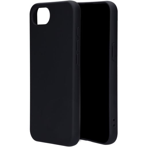 Mobiparts Coque iPhone 16e Coque arrière en Silicone - Noir