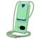 Mobigear Lanyard Card Google Pixel 10a Coque avec cordon en Silicone et Porte-Cartes - Vert