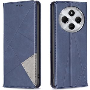 Mobigear Rhombus Slim Housse Xiaomi Redmi 14C Etui - Bleu
