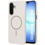 Mobiparts Slim Line Coque Samsung Galaxy A17 MagSafe Coque arrière Rigide - Off White
