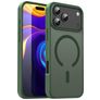 Mobigear Shockproof Coque iPhone 17 Pro Max MagSafe Coque arrière Rigide - Olive Green