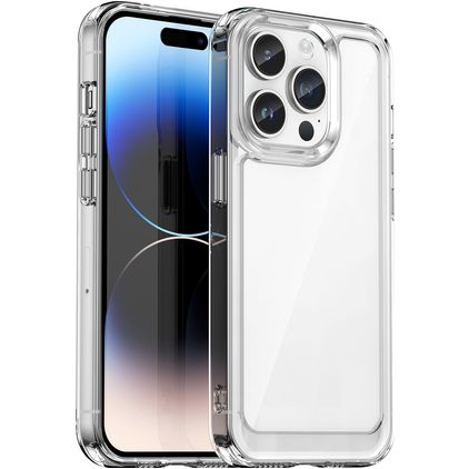 Mobigear Crystal Coque Transparente iPhone 15 Pro Coque arrière Rigide - Transparent