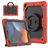 Mobigear RingGuard Coque iPad 9 (2021) Coque arrière en Plastique rigide,Silicone + Support Amovible - Noir / Rouge