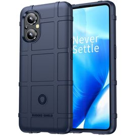Mobigear Rugged Shield Coque OPPO Reno 7 Lite Coque arrière en TPU Souple Anti-Chocs - Bleu