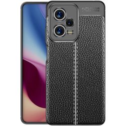 Mobigear Luxury POCO X5 Pro TPU souple Coque arrière - Noir