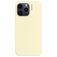 Nudient Base Coque iPhone 14 Pro Max Coque arrière en Silicone - Pale Yellow