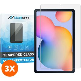 Mobigear Samsung Galaxy Tab S6 Lite Verre trempé Protection d'écran - Compatible Coque (Lot de 3)