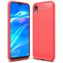 Mobigear Brushed Slim Coque HONOR 8S Coque arrière en TPU Souple - Rouge