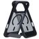 Mobiparts Hardcover Coque iPhone 18 Pro Max MagSafe Coque arrière Rigide avec Support Amovible - Satin Black