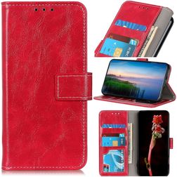 Mobigear Basic OnePlus 10T Étui Portefeuille - Rouge