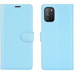 Mobigear Classic POCO M3 Étui Portefeuille - Bleu