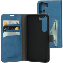 Mobiparts Classic Wallet Housse Samsung Galaxy S23 Etui Porte-Monnaie - Steel Blue