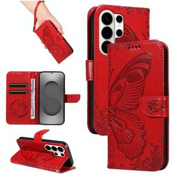 Mobigear Butterfly Housse Samsung Galaxy S26 Ultra Etui Porte-Monnaie - Rouge