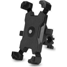 Mobigear PushHold Support Vélo Guidon Pince Universel - Noir