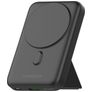 Mobilize Magnetic Wireless Stand - Batterie externe Double USB / USB-C 10.000 mAh Power Delivery 15W - Compatible MagSafe - Noir